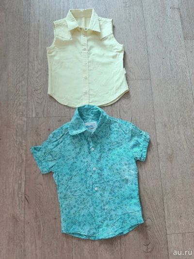 Лот: 17394586. Фото: 1. Блузка рубашка хлопок девочке... Рубашки, блузки, водолазки