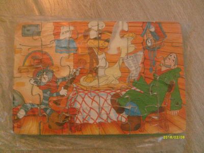 Лот: 6913640. Фото: 1. Пазлы мягкие ,крупные "Простоквашино... Пазлы