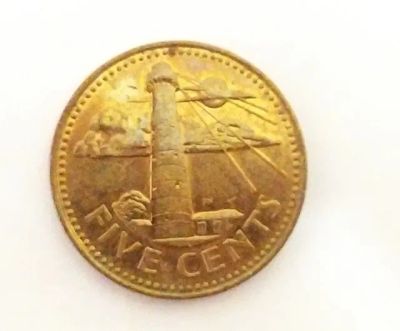 Лот: 25107338. Фото: 1. Барбадос 5 центов 2002. Америка