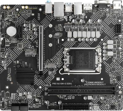 Лот: 25272564. Фото: 1. Материнская плата MSI PRO H610M-G... Материнские платы