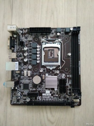 Лот: 15051644. Фото: 1. Материнская плата Gigabyte GA-H61M-S. Материнские платы