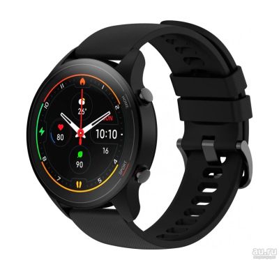 Лот: 18111740. Фото: 1. Смарт-часы Xiaomi Mi Watch Black... Смарт-часы, фитнес-браслеты, аксессуары