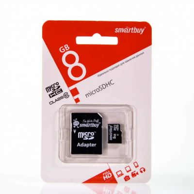 Лот: 16663649. Фото: 1. Карта памяти MicroSd 8Gb 10 Class... Карты памяти