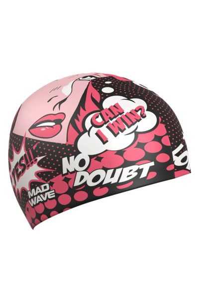 Лот: 25072150. Фото: 1. Силиконовая шапочка MadWave Pop-art... Плавание