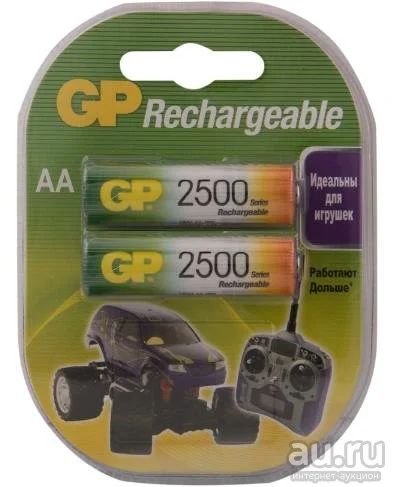 Лот: 17079437. Фото: 1. Аккумулятор GP 2500 мА/ч (Ni-Mh... Батарейки, аккумуляторы, элементы питания
