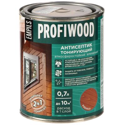 Лот: 25671906. Фото: 1. Антисептик Profiwood, для дерева... Краски, лаки, растворитель