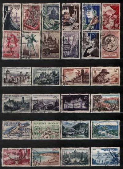 Лот: 25880789. Фото: 1. Франция 1951-55_028. Марки
