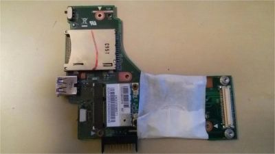 Лот: 8771143. Фото: 1. Плата картридера + usb + коннектор... Платы расширения, контроллеры, доп. порты