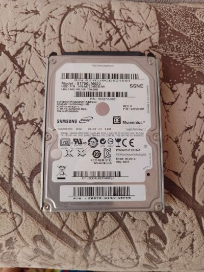 Лот: 20865102. Фото: 1. Жёсткий диск Samsung HDD для ноутбука... Жёсткие диски (HDD)