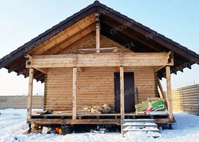 Лот: 14482211. Фото: 1. Сруб бани, дома 6х6 из обычного... Срубы, бани, дома