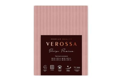 Лот: 24378916. Фото: 1. Простыня на резинке Verossa Stripe... Одеяла, подушки