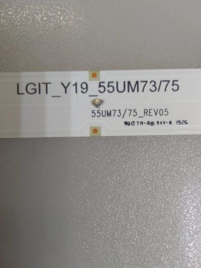Лот: 25395774. Фото: 1. Led String LGIT_Y19_55UM73/75... Запчасти для телевизоров, видеотехники, аудиотехники