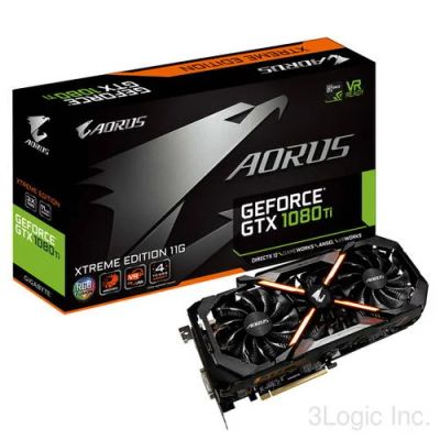 Лот: 9815827. Фото: 1. Видеокарта Gigabyte GTX 1080 TI... Видеокарты