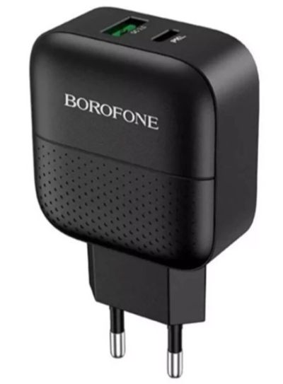 Лот: 18347463. Фото: 1. Сетевой адаптер USB Borofone BA46A... Зарядные устройства, блоки питания, адаптеры сетевые для смартфонов