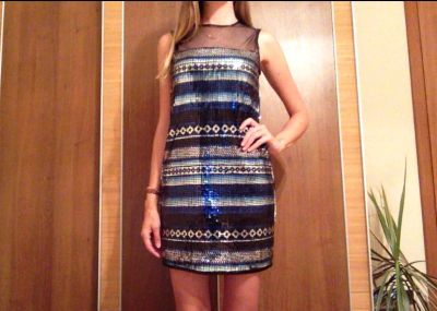 Лот: 12677409. Фото: 1. Платье concept club (в пайетках... Платья