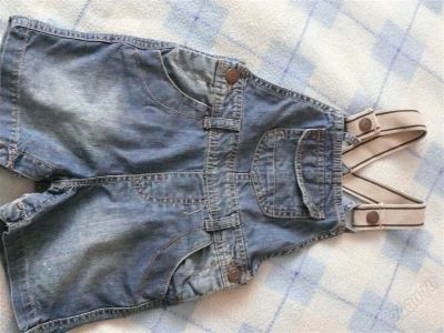 Лот: 2857571. Фото: 1. Шорты комбинезон на лямках Zara. Брюки, шорты, джинсы