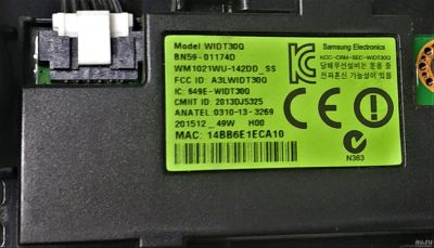 Лот: 17590898. Фото: 1. Samsung UE32F4020AW WI-FI Модуль... Запчасти для телевизоров, видеотехники, аудиотехники