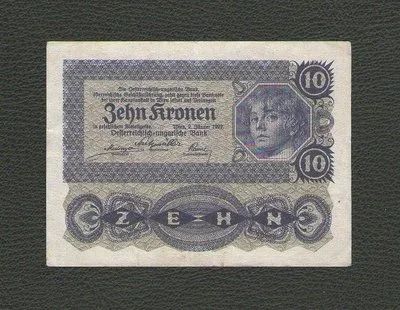 Лот: 15619270. Фото: 1. 10 крон 1922 года. Австрия. Германия и Австрия