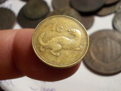 Лот: 16623403. Фото: 1. Редкая монетка-1 цент 1986 года-Мальта... Россия до 1917 года