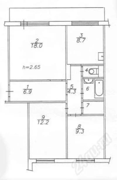 Лот: 2543813. Фото: 1. Доля в квартире. Квартиры, студии