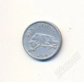 Лот: 2438642. Фото: 1. 10 сенги Республика Конго. Африка... Африка