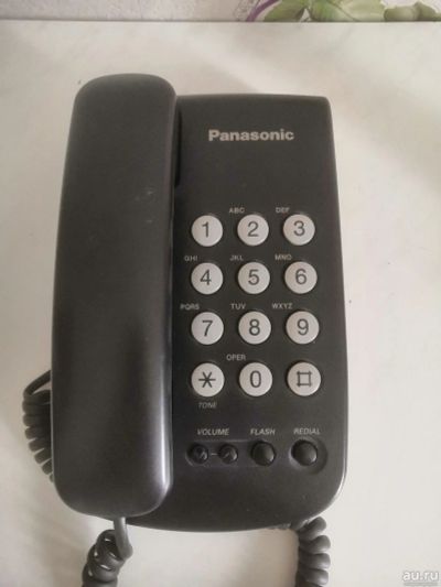 Лот: 17399417. Фото: 1. Проводной телефон Panasonic KX-TS5MX-B. Проводные телефоны