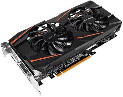 Лот: 17678871. Фото: 1. rx580 gigabyte 4g. Видеокарты