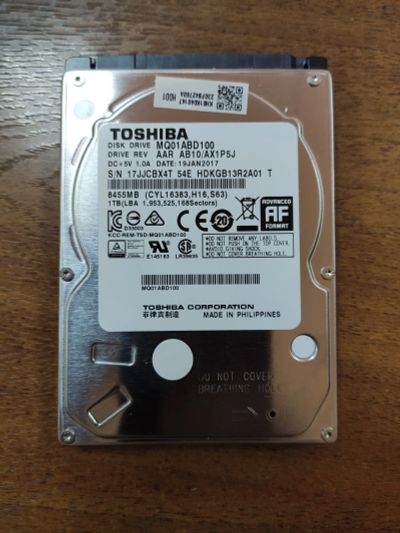 Лот: 19136697. Фото: 1. Жесткий диск Toshiba 1000 GB 2... Жёсткие диски (HDD)