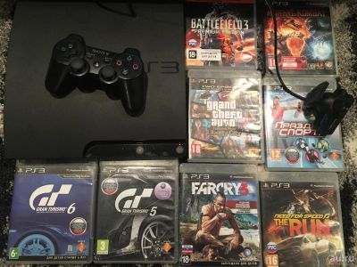 Лот: 10088996. Фото: 1. Sony PlayStation PS3 slim 320gb... Игровые приставки, консоли