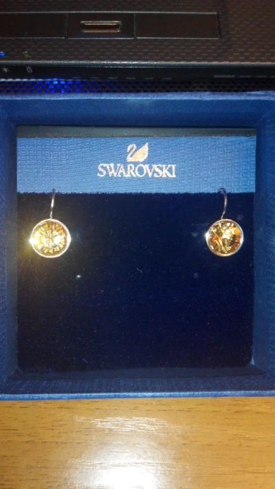 Лот: 4157476. Фото: 1. Серьги Swarovski ( Сваровски). Серьги, каффы
