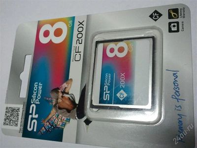 Лот: 1294623. Фото: 1. Compact Flash / CF 8 GB Карта... Карты памяти