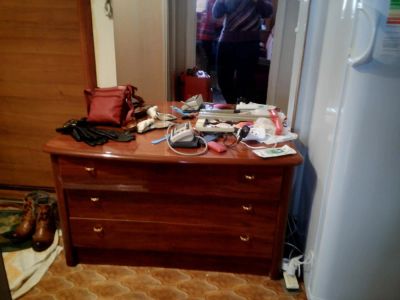 Лот: 10713073. Фото: 1. Тумба с зеркалом, б/у. Другое (мебель)