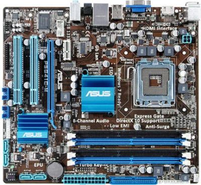 Лот: 4248728. Фото: 1. материнская плата asus P5G41C-M. Материнские платы