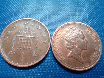 Лот: 13837038. Фото: 1. Монета Великобритании 1 cent 1988-1997... Европа