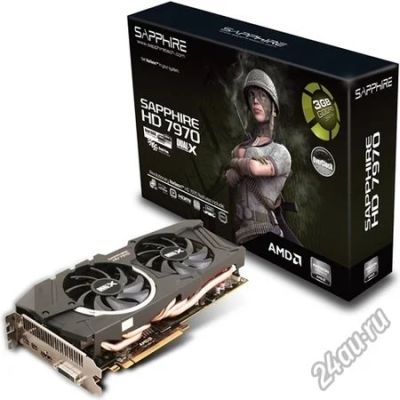 Лот: 8381464. Фото: 1. 3Gb Sapphire HD 7970 Dual-X 384bit... Видеокарты