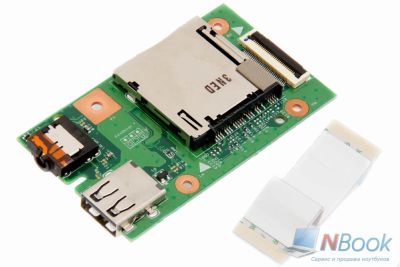 Лот: 8799479. Фото: 1. Плата usb + audio для ноутбука... Платы расширения, контроллеры, доп. порты