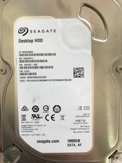 Лот: 12743543. Фото: 1. Жесткий диск 3,5 Seagate st1000dm003... Жёсткие диски (HDD)