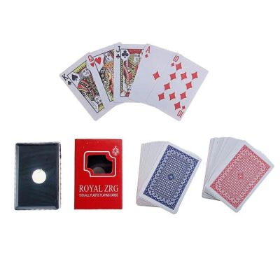 Лот: 12683514. Фото: 1. Карты игральные пластиковые Royal... Настольные игры, карты