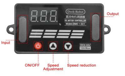 Лот: 14455344. Фото: 1. dmc-331 DC8V-55V 10A DC pwm контроллер... Электродвигатели, микромоторы