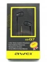 Лот: 11195151. Фото: 1. Наушники Awei ES-Q7 1.2м Black... Наушники, гарнитуры