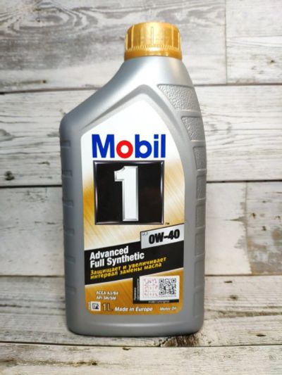 Лот: 14025370. Фото: 1. Моторное масло Mobil 1 Мобил 0W40... Масла, жидкости