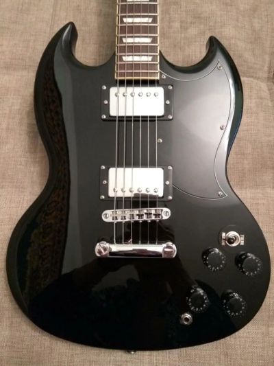 Лот: 10879901. Фото: 1. Invasion SGX320 (Gibson SG), Black. Гитары