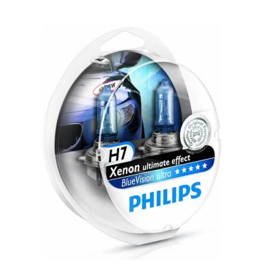 Лот: 11029910. Фото: 1. Philips H7 + габариты синие w5w... Оптика и освещение