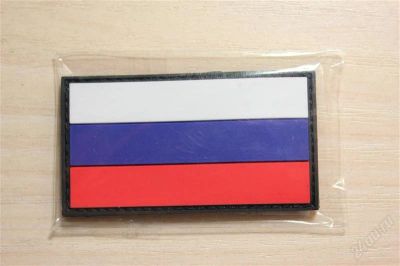 Лот: 1778676. Фото: 1. Нашивка на липучке. Флаг РФ. Другое (военно-спортивные игры)