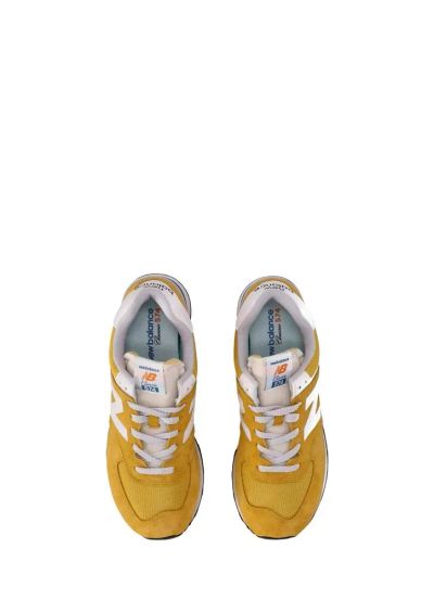 Лот: 25742501. Фото: 1. Кроссовки New Balance 574 оранжевые. Кеды, кроссовки, слипоны
