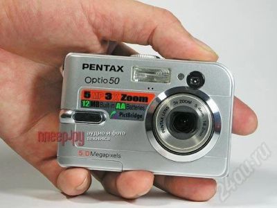 Лот: 257047. Фото: 1. Фотоаппарат pentax optio 50. Цифровые компактные