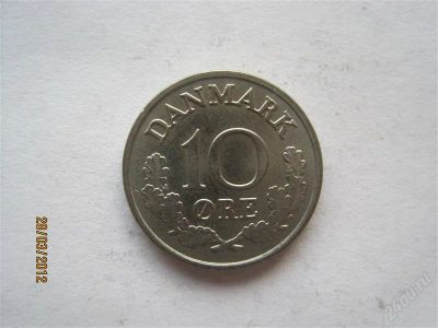 Лот: 1685036. Фото: 1. vz Дания 10 эре 1972. Европа