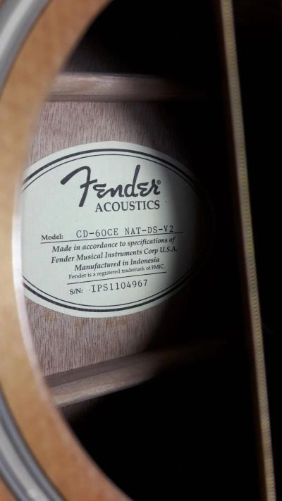 Лот: 11091521. Фото: 1. fender cd 60ce nat ds v2. Гитары