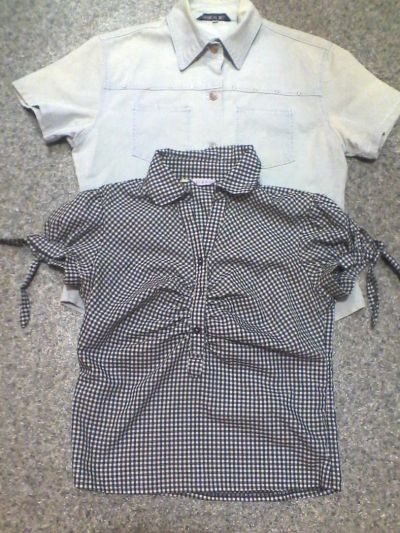 Лот: 7952732. Фото: 1. Две женские рубашки 46-48 р. Блузы, рубашки