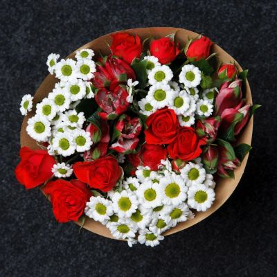 Лот: 7269868. Фото: 1. Сборный букет. Цветы на Щорса... Свежие цветы